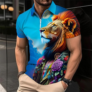 OEM โลโก้ที่กําหนดเองเสื้อโปโลผู้ชายฤดูร้อนเสื้อแขนสั้นพิมพ์เสื้อยืดระเหิดที่กําหนดเองกอล์ฟแฟชั่นเสื้อโปโลผู้ชายขนาดใหญ่ - Product Image 4