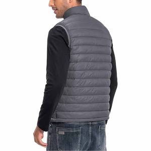 Hommes vente en gros couleur unie hiver coupe-vent veste à capuche bulle veste couleur unie téléchargé par la robe de sport - Product Image 6