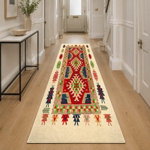 Tapis RUGS DEPOT LXDP-0163 en gros, rouge bordeaux, style bohème tribal, imprimé numériquement, lavable en machine, en chenille, antidérapant - Product Image 5
