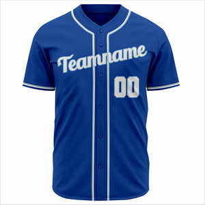 Customized Baseball Jersey Your Own Logo Breathable Stretchable Anti-Bacterial Quick Dry <b>V</b>-neck High Quality Material Fabric - Product Image 5