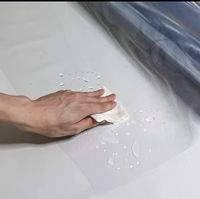 Film PVC souple bleu clair haute transparence pour emballage de lit et de couette, nappe imperméable en feuille de PVC