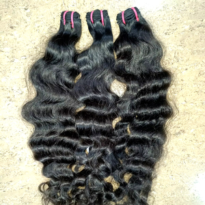 Extensions de cheveux humains Remy indiens à un dessin Produit de cheveux humains en vrac de haute qualité - Product Image 1