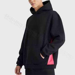 Customized Logo Winter Sportswear Full Zip <b>Hoodies</b> 100% Cotton Fleece Men Two-Piece Set Solid Eco-Friendly Lightweight Jogger - Product Image 4