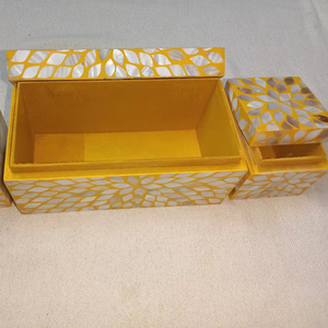 ชุด bakhoor พร้อมไม้ถูพื้นฝังมุกสำหรับใส่ธูปหอมเครื่องหอมกล่องไม้ล่าสุดการออกแบบ mubkhar ล่าสุด - Product Image 1