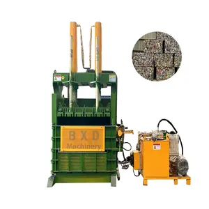 waste pet bottle baler aluminum cans baling machine bale strapping machine on sale