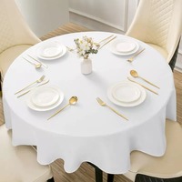 Nappe douce moderne faite à la main de haute qualité 100% tissu en polyester étanche à l'huile carré personnalisable conception de Logo personnalisé