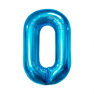 Palloncini Numero Party Love Blu N0 45cm Confezione da 12 Pezzi - Product Image 2