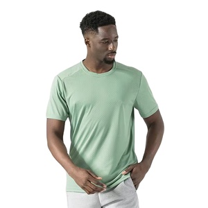 Camisetas de jersey 100% algodón para hombre al por mayor con diseño informal, ropa deportiva personalizada, camisetas de manga corta para entrenamiento físico - Product Image 5
