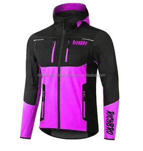 Ropa deportiva informal para hombre al por mayor, diseño de retazos, bolsillos delanteros con cremallera, impermeable, a prueba de viento, transpirable, camisetas de entrenamiento para correr - Product Image 3