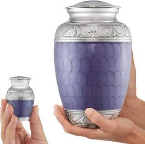 กล่องและขี้เถ้าโลหะเคลือบสำหรับสัตว์เลี้ยงทำจากทองเหลืองสีขาวแบบปรับแต่งได้ - Product Image 4