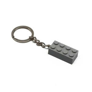 Porte-clés coloré en forme de rectangle en plastique avec mousqueton Lego Bricks - Product Image 5
