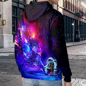 Sudadera con Capucha Personalizada de Invierno, Impresión 3D por Sublimación, Transpirable, de Secado Rápido, Corte Regular, Informal, para Hombre y Mujer, ODM, Totalmente Digital - Product Image 4