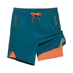 Short de gymnastique à compression taille haute pour hommes, vêtements d'entraînement de motocycliste avec logo personnalisé, vêtements d'entraînement de fitness pour le sport - Product Image 1