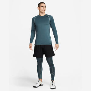 Haut à manches longues léger et extensible avec respirabilité intégrée T-shirt de compression de gymnastique à manches longues Bodybuilding - Product Image 3