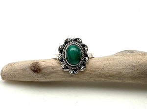 Bague classique bijoux pour femmes argent Boho Style bijoux 925 argent Sterling malachite pierres précieuses à la main bague cadeau pour femme - Product Image 4