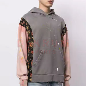 Sudadera con Capucha para Hombre, Estilo Desgastado, Manga Larga, 100% Algodón, Moda 2026, Nueva Apariencia para Invierno - Product Image 3