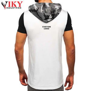 <b>Short</b> <b>Sleeve</b> <b>Hoodie</b> custom logo Loose Round Casual <b>Men</b> Hip Hop <b>Short</b> <b>Sleeve</b> Street Hooded Best Quality in Different Styles - Product Image 2