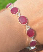 Bracelet tennis ajustable en argent sterling 925 avec pierre précieuse rubis rouge, plaqué or 18 carats, certifié GIA, fait main, luxe exclusif
