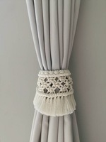 Attache Rideau Macramé Feuille Bohème Décoration Minimaliste Retenues de Fenêtre Modernes Liens Uniques Décoratifs pour la Maison