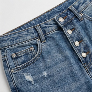 Pantalons sexy pour femmes, jeans pour femmes, tissu denim, skinny, pantalons sexy pour femmes, style personnalisé, couleur, bouton de jambe, jeans à braguette - Product Image 4