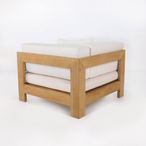 Juego de sofás Sadewa de madera de teca minimalista para sala de estar de hotel de Indonesia - Product Image 3