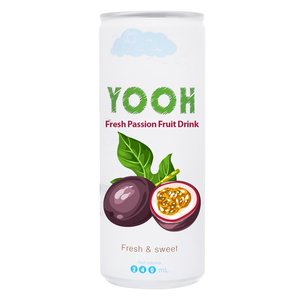 ยี่ห้อ YOOH น้ำผลไม้เสาวรสสดเข้มข้น 240 มล. รสชาติธรรมชาติ 100% บริสุทธิ์ 13 บริกซ์ บรรจุกล่อง/บรรจุภัณฑ์แบบขายส่ง เวียดนาม - Product Image 1