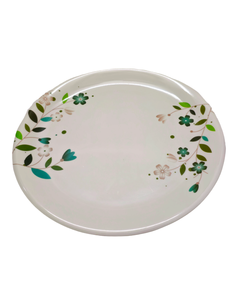 Vaisselle personnalisée de style Ins de 11 pouces en gros ensembles de vaisselle ronds blancs incassables avec assiettes à soupe profondes imprimées pour le service des aliments - Product Image 1