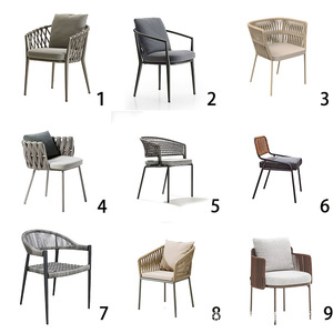 Modern Outdoor WPC Dining <b>Table</b> Set Waterproof Eco Wood Garden Chairs Patio Backyard Combination Villa Estate Furniture - Product Image 3