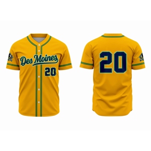Maillot de baseball Knights pour homme, bleu rayé, sublimé, anti-humidité, manches courtes, uniforme adulte, col en V, boutons sur le devant - Product Image 6