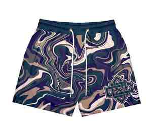 Vente en gros de short en maille de jogging d'entrejambe de 5 pouces personnalisé pour hommes respirant été mode poches solide décontracté Sublimation entrejambe - Product Image 4