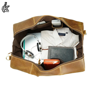 New Arrival Large Big High Capacity Cow Skin Hide <b>Top</b> Layer Grain Leather Travel Bag Full Grain Real Leather Duffel Bag - Product Image 6