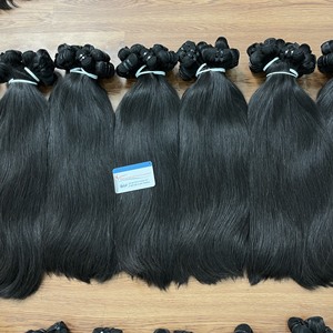 Cheveux humains vierges vietnamiens prêts à être expédiés, naturels, lisses, non traités, extensions de cheveux en trame - Product Image 1