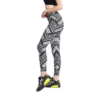<b>Women's</b> Custom Logo Mid <b>Tight</b> Yoga Leggings Breathable Knitted Polyester Spandex Gym Wear Silk Workout Pants-Factory Wholesale - Product Image 4