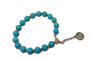 <b>Bracelet</b> Turquoise Round Bead <b>Adjustment</b> <b>Bracelet</b> Gemstone Healing Queen Fashion Jewelry Men and Women Gift Energy Meditation - Product Image 5