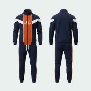 Ensemble de survêtement en polyester coupe classique 2026 pour homme, survêtement de sublimation à faible MOQ, fermeture éclair supérieure, tenue de jogging, survêtement de sublimation - Product Image 3