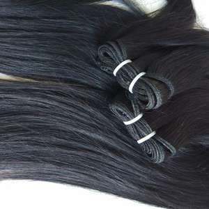 Extensiones de Cabello Humano Virgen Indio Sin Procesar 100% Remy, Trama Doble, Cutícula Intacta, Paquete de Extensiones de Cabello Humano Natural - Product Image 4