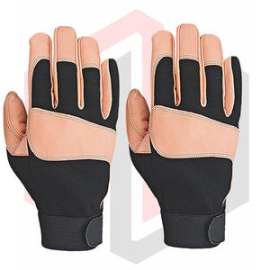 Gants de protection pour les mains 2025, gants de mécanicien personnalisés en cuir fendu, anti-vibration, antidérapants, poignet en tricot, sans silicone - Product Image 5