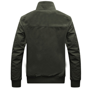 Servicio de OEM, chaqueta de trabajo de lona personalizada para hombre, ropa de calle informal para exteriores, chaqueta de gran tamaño con cuello vuelto Vintage lavado para hombre - Product Image 2