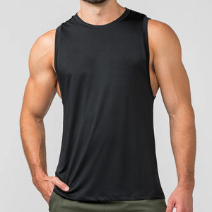 Camisetas sin mangas de algodón orgánico de cáñamo para hombre, camisetas sin mangas personalizadas para hombre con cuello redondo, Yoga holgada para camiseta sin mangas, ropa para gimnasios - Product Image 6