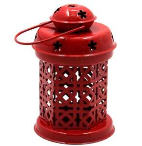 Linterna colgante elegante de lujo de diseñador decorativo más vendida acabado en polvo rojo hecho a mano personalizado disponible - Product Image 1