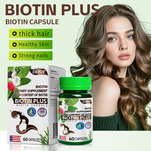 Cápsulas de biotina 15000mg Suplemento de alta potencia Biotina Plus para un cabello saludable Soporte 60 Cápsulas para el crecimiento del cabello - Product Image 2