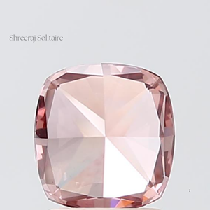 1.50CT Fancy Vivid Pink Square <b>Cushion</b> Lab Grown Diamond with IGI Certificate VVS2/VS1 Clarity Laser Drilled for Ring Making - Product Image 4