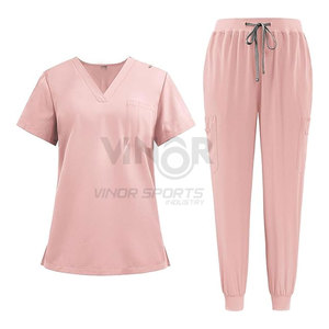 Venta al por mayor de uniformes de hospital para damas con logotipo personalizado uniformes médicos de enfermería conjuntos de uniformes para mujeres - Product Image 1