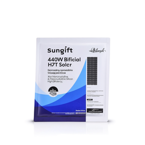 Panneau solaire bifacial HJT Sungift 440W, silicium monocristallin et polycristallin, haute efficacité - Product Image 2