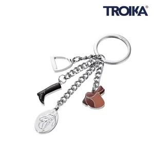 Portachiavi in Metallo Personalizzati Pferdeglck, Gadget su Misura - Product Image 1