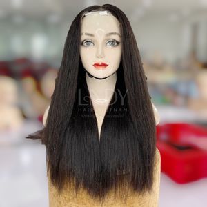 Yaki droite 100% vietnamien prix de gros perruques de cheveux bruts perruques de cheveux humains HD fermeture dentelle vierge cuticule cheveux - Product Image 1