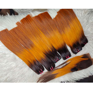 Super Double 12'' Bonestraight Remy <b>Hair</b> <b>Extensions</b> High Quality Cuticle Aligned Vietnamese Weft <b>for</b> Christmas <b>Sale</b> - Product Image 1
