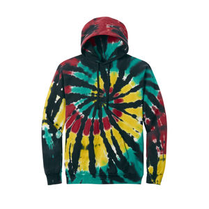 Sudadera con capucha teñida de corbata colorida para hombre personalizada 100% algodón suave pulóver sudadera para Otoño Invierno Casual Street Style Sudadera con capucha para hombre - Product Image 3