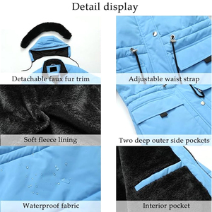 Chaqueta Parka de invierno para mujer Transpirable Tallas grandes Alta calidad Impermeable y reversible Buena calidad para la mejor comodidad - Product Image 6