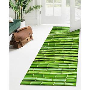 Tapis imprimé avec des motifs de plantes, tapis vert pour la crèche et la maison, tapis fin non tissé - Product Image 5